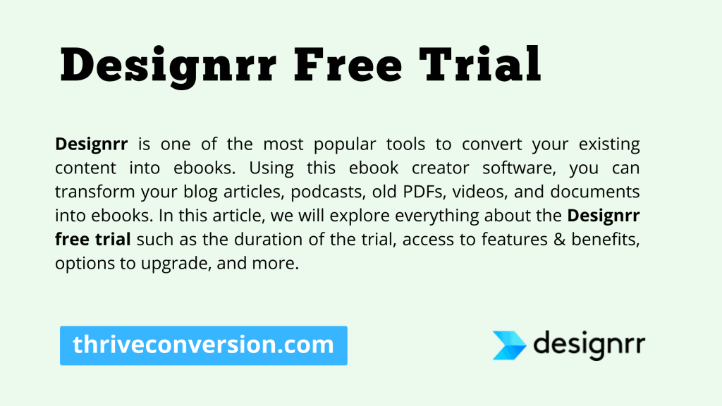 Designrr Free Trial 2025 Is it